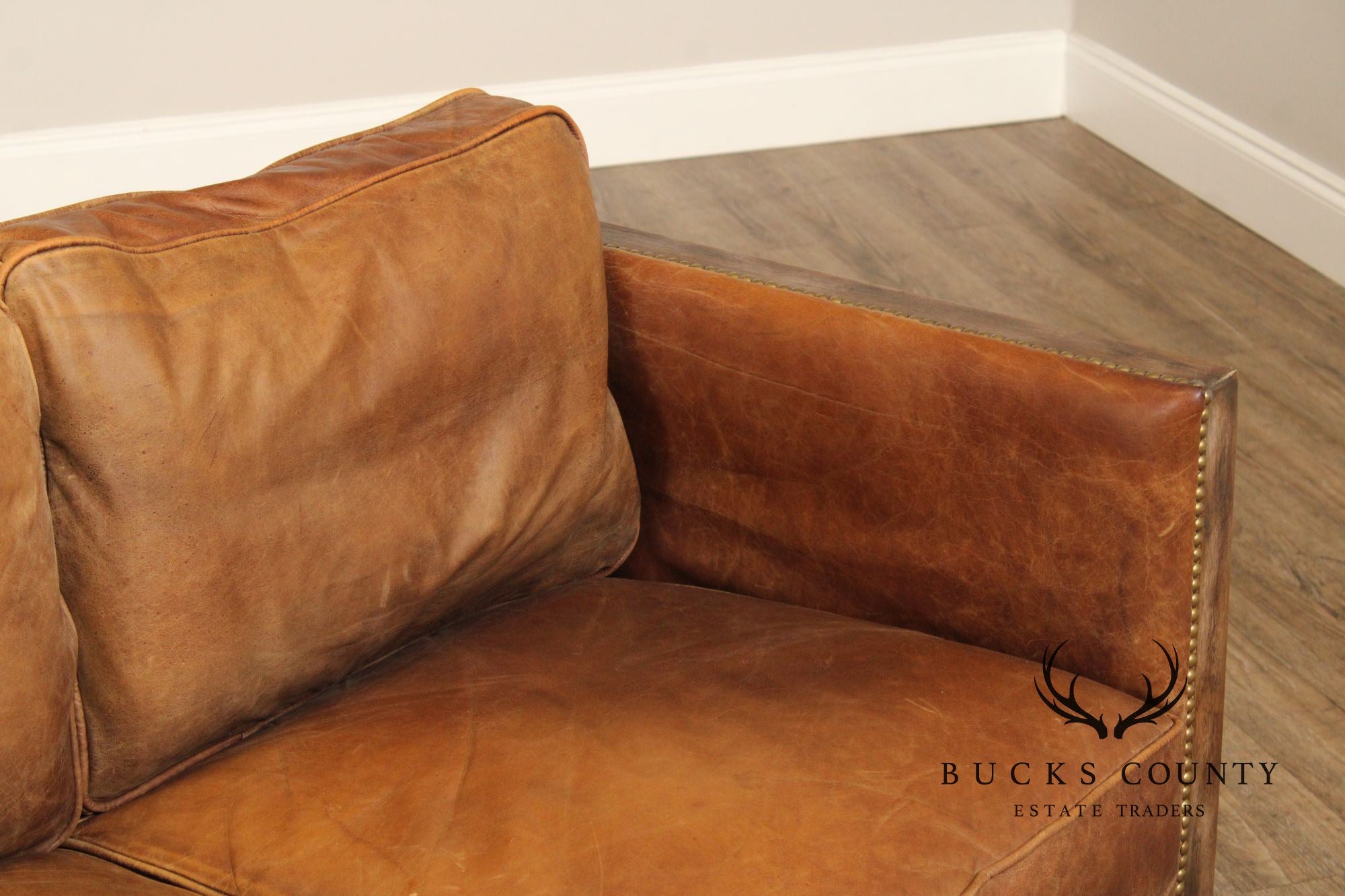 Moe's Collection 'Darlington' Rustic Leather Sofa