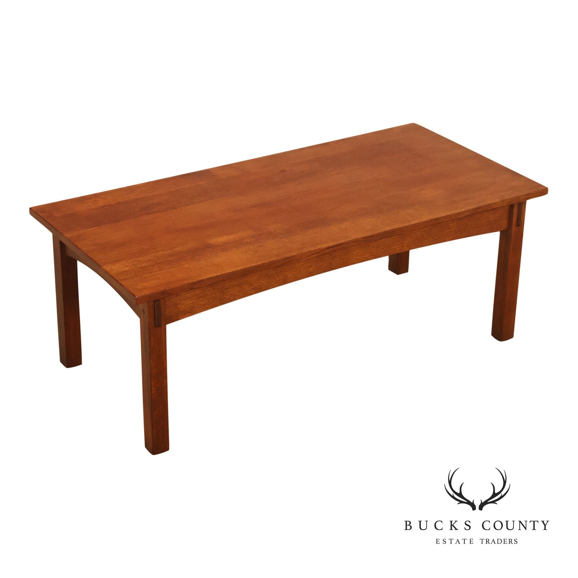 Stickley Mission Collection Oak Cocktail Table