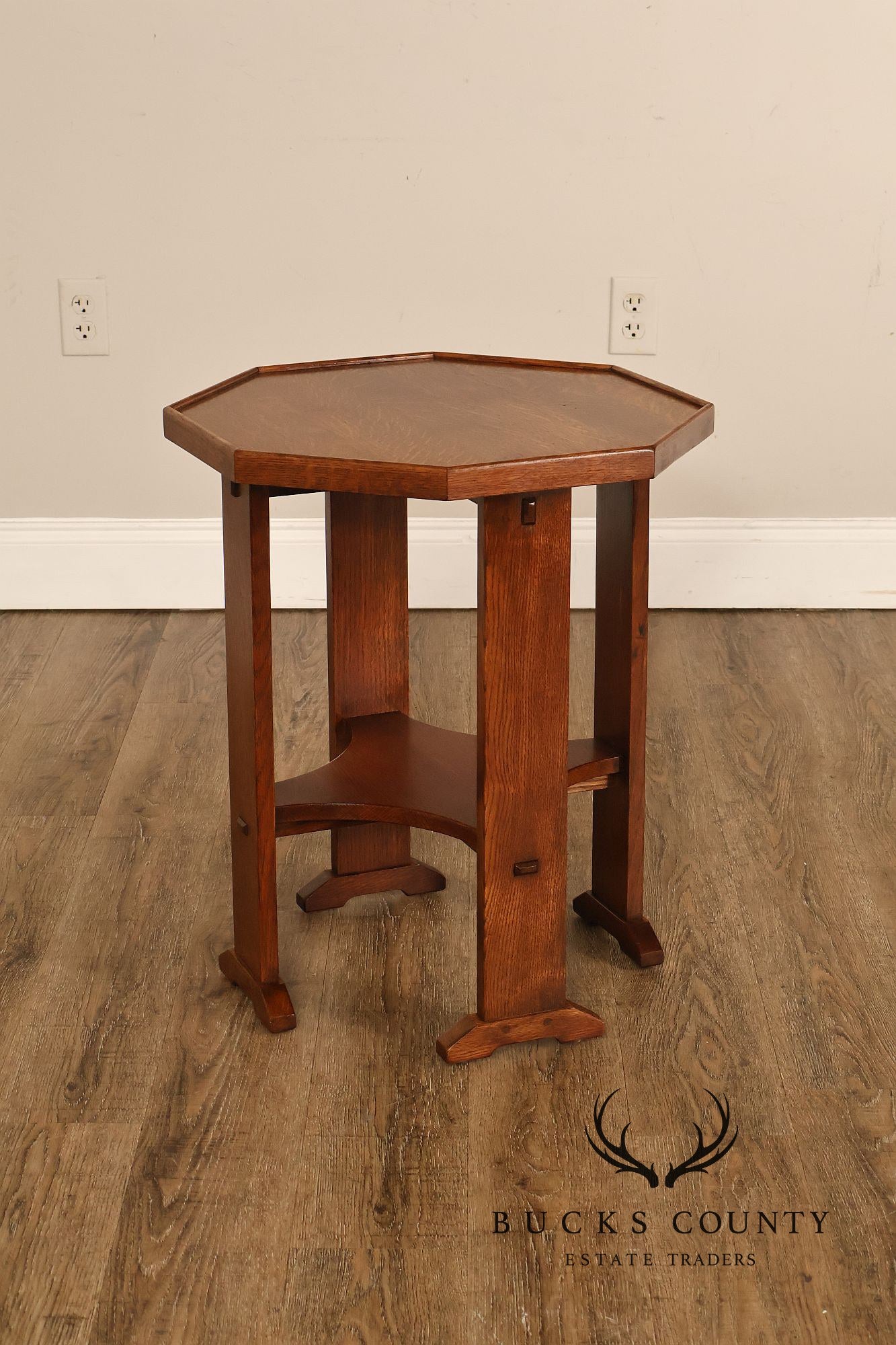 Stickley Mission Collection Oak Octagonal End Table