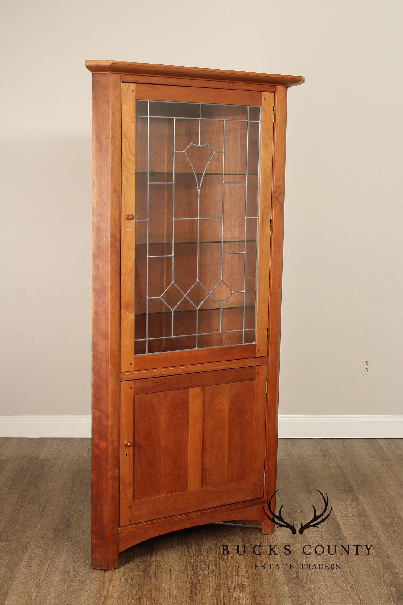 Stickley Mission Collection Cherry Corner Cabinet