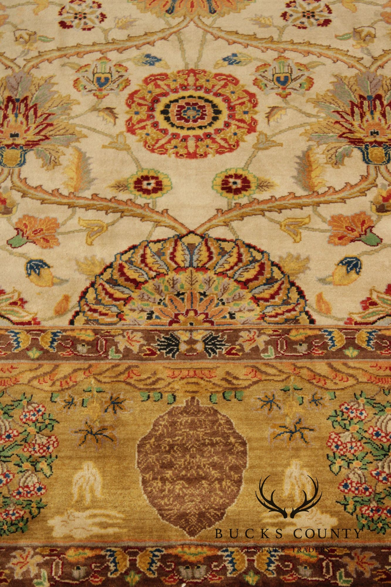 Arts & Crafts Style Wool Area Rug