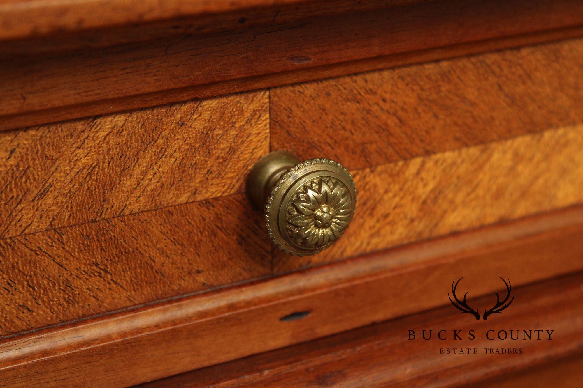 French Louis XVI Style Marble Top Mahogany Nightstand Cabinet