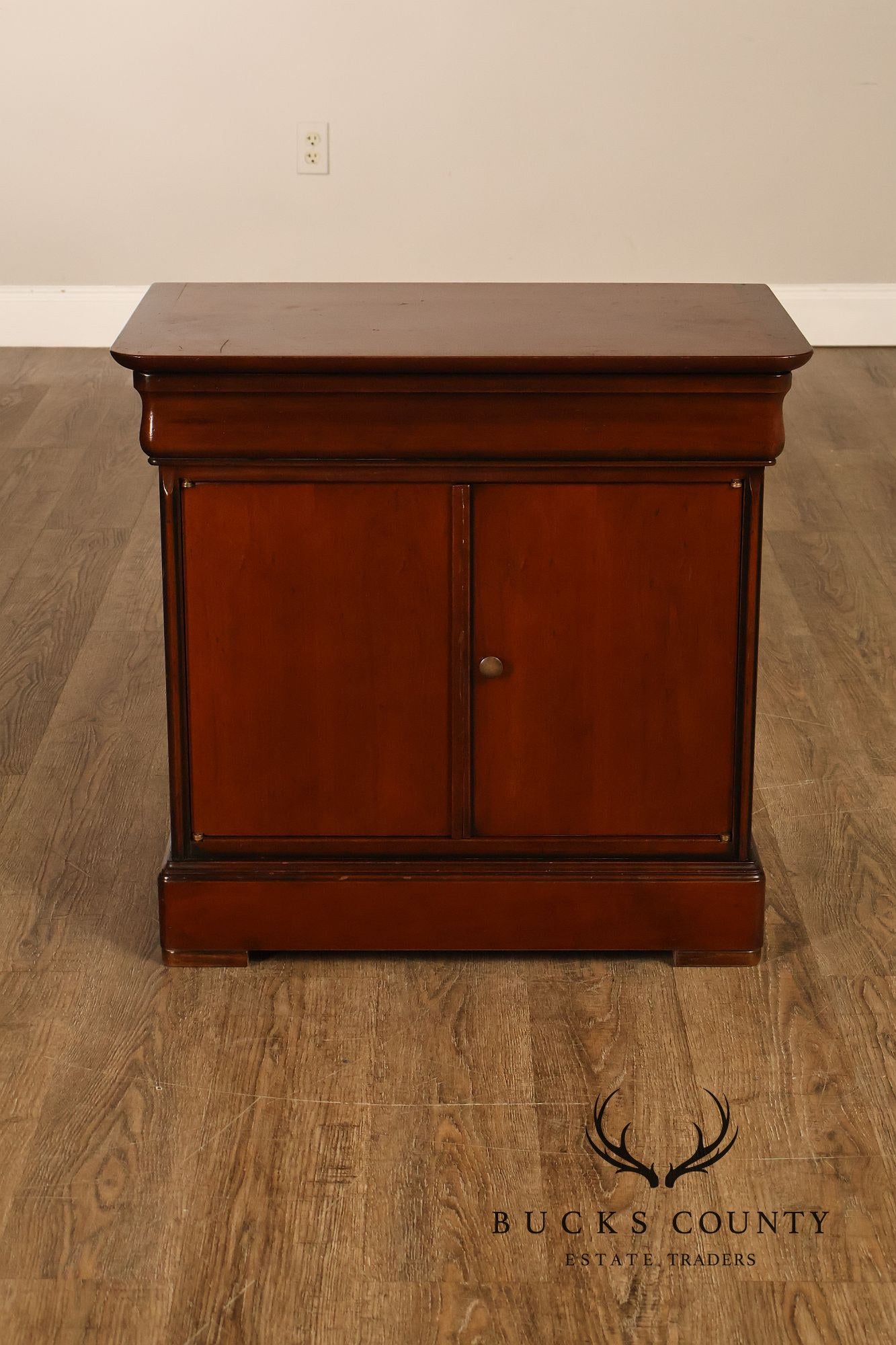 Grange French Louis Philippe Style Cherry Two Door Cabinet Nightstand