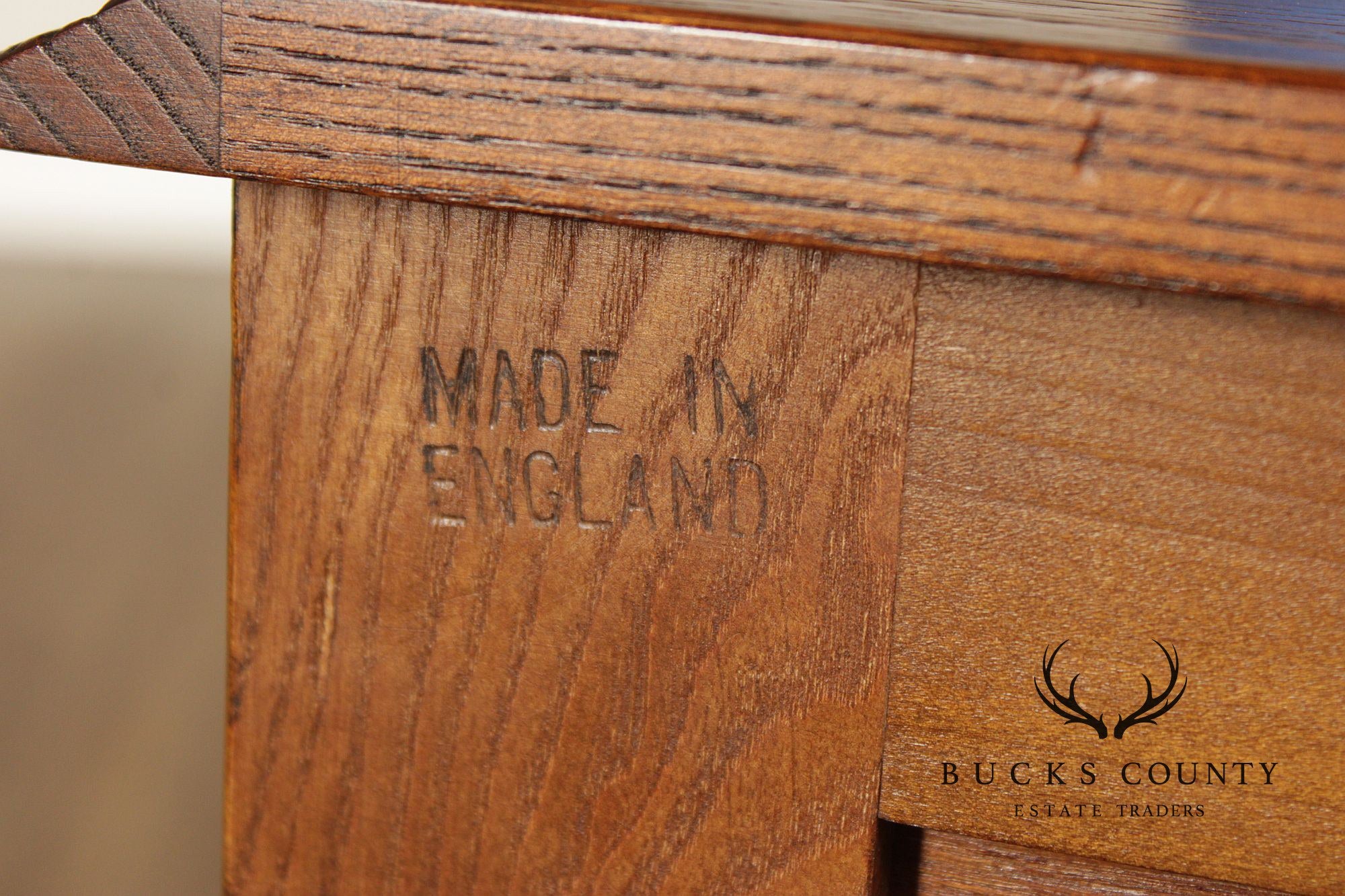 Bevan Funnell English Carved Oak Buffet Sideboard