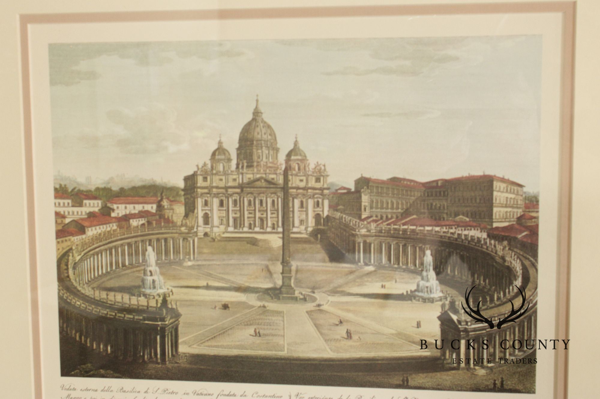 Set of Four Framed Italian Architectural Prints