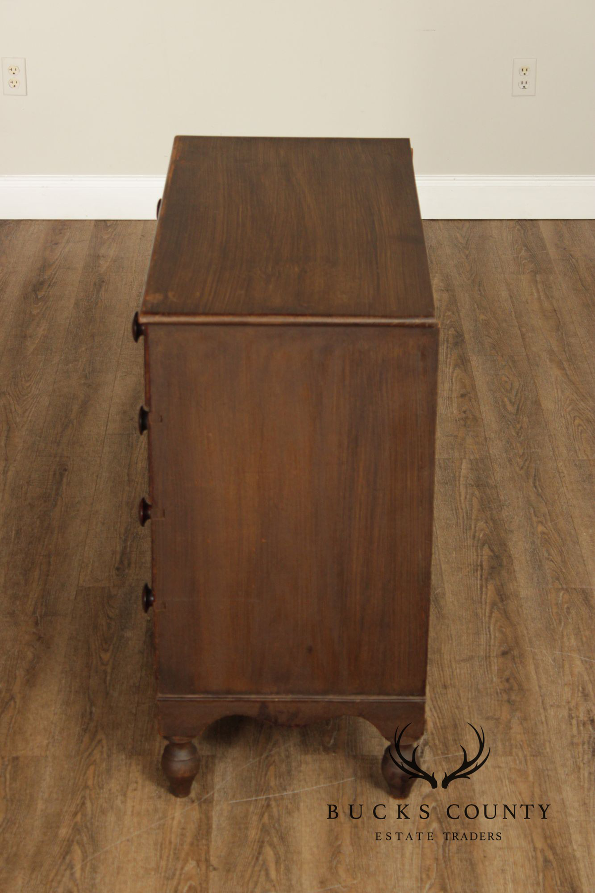 Antique American Grain Painted Four-Drawer Chest Of Drawers