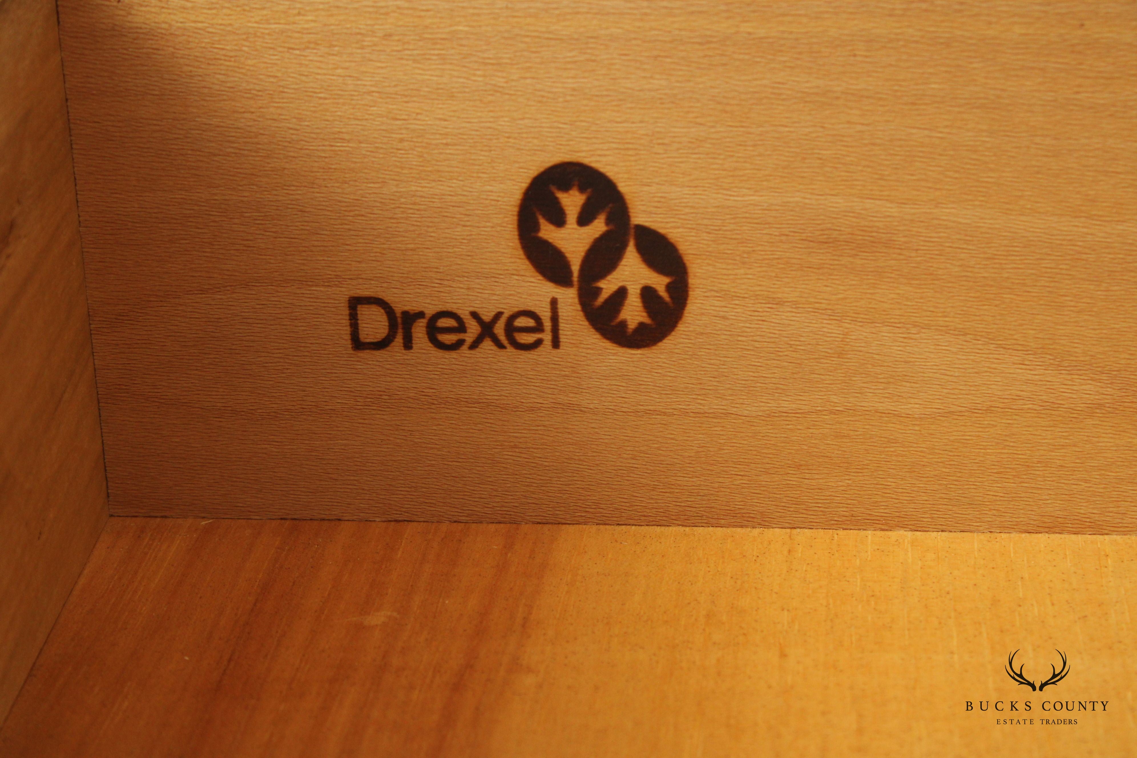 Drexel Heritage 'Accolade' Campaign Style Walnut Flip Top Server