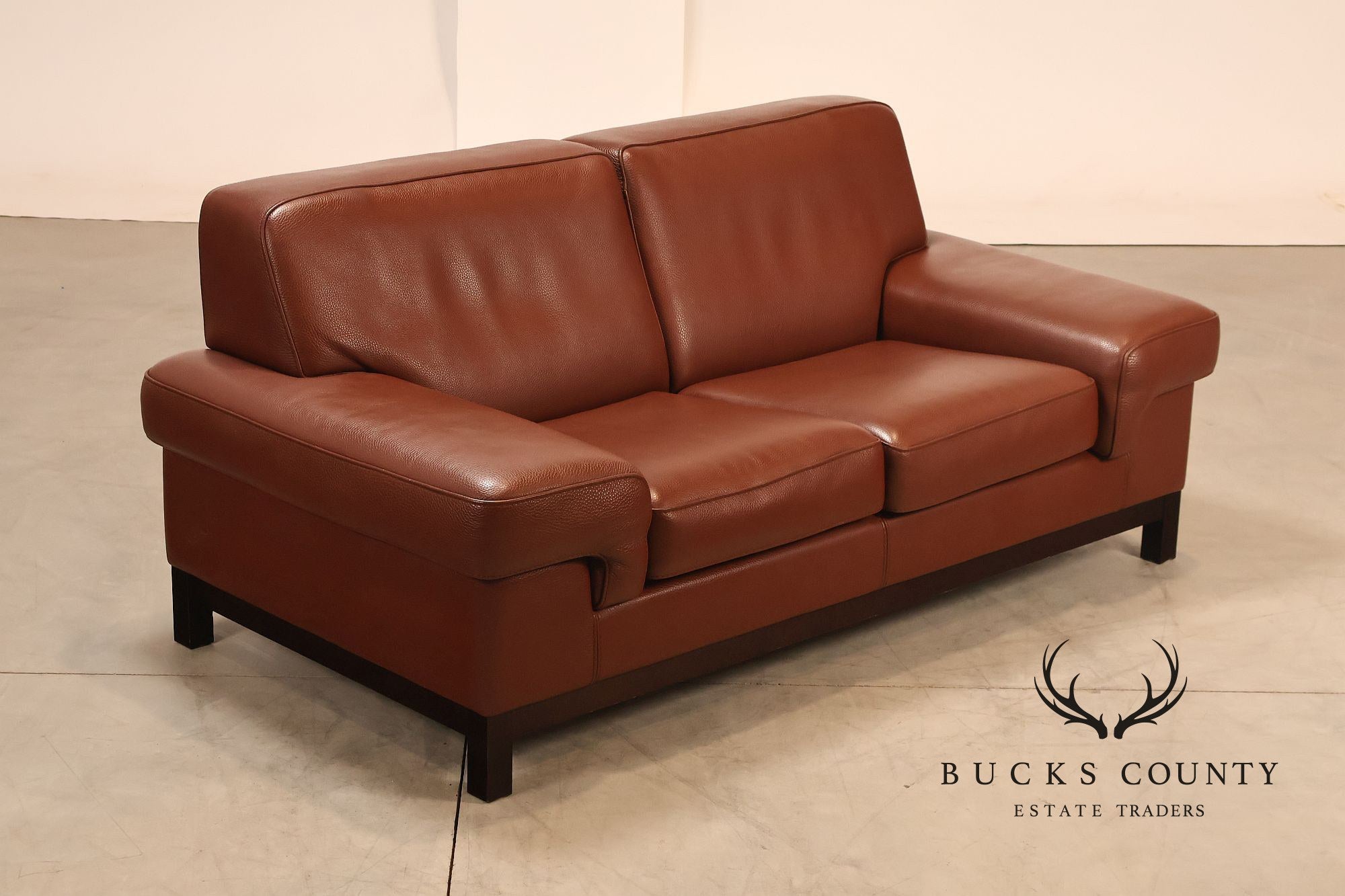 Formenti Italian Leather Loveseat