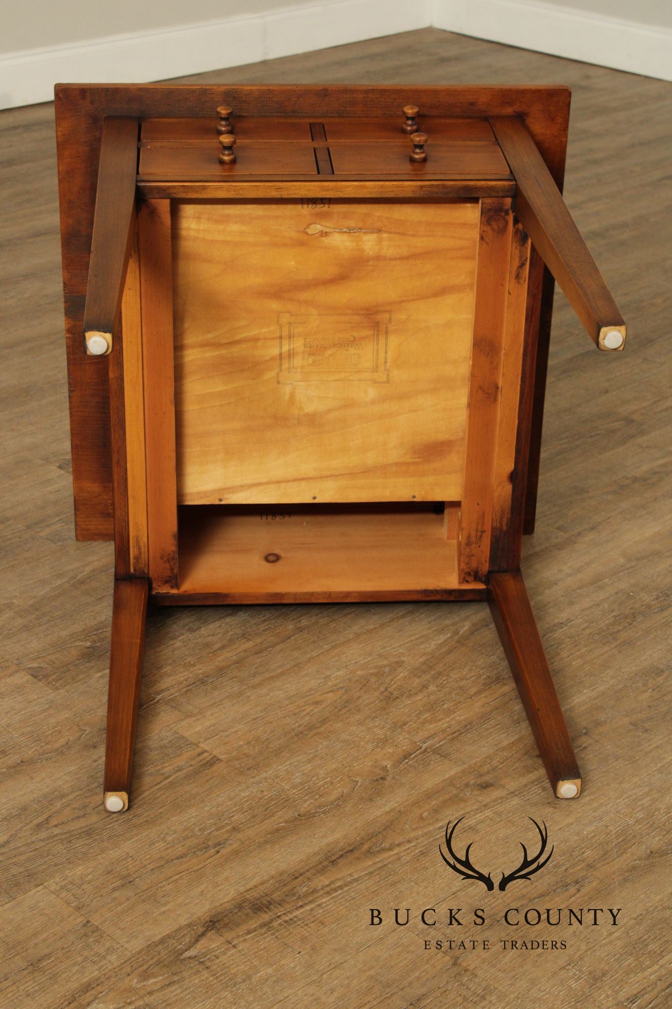 William Draper Custom Pair Of Pine Two Drawer Side Tables