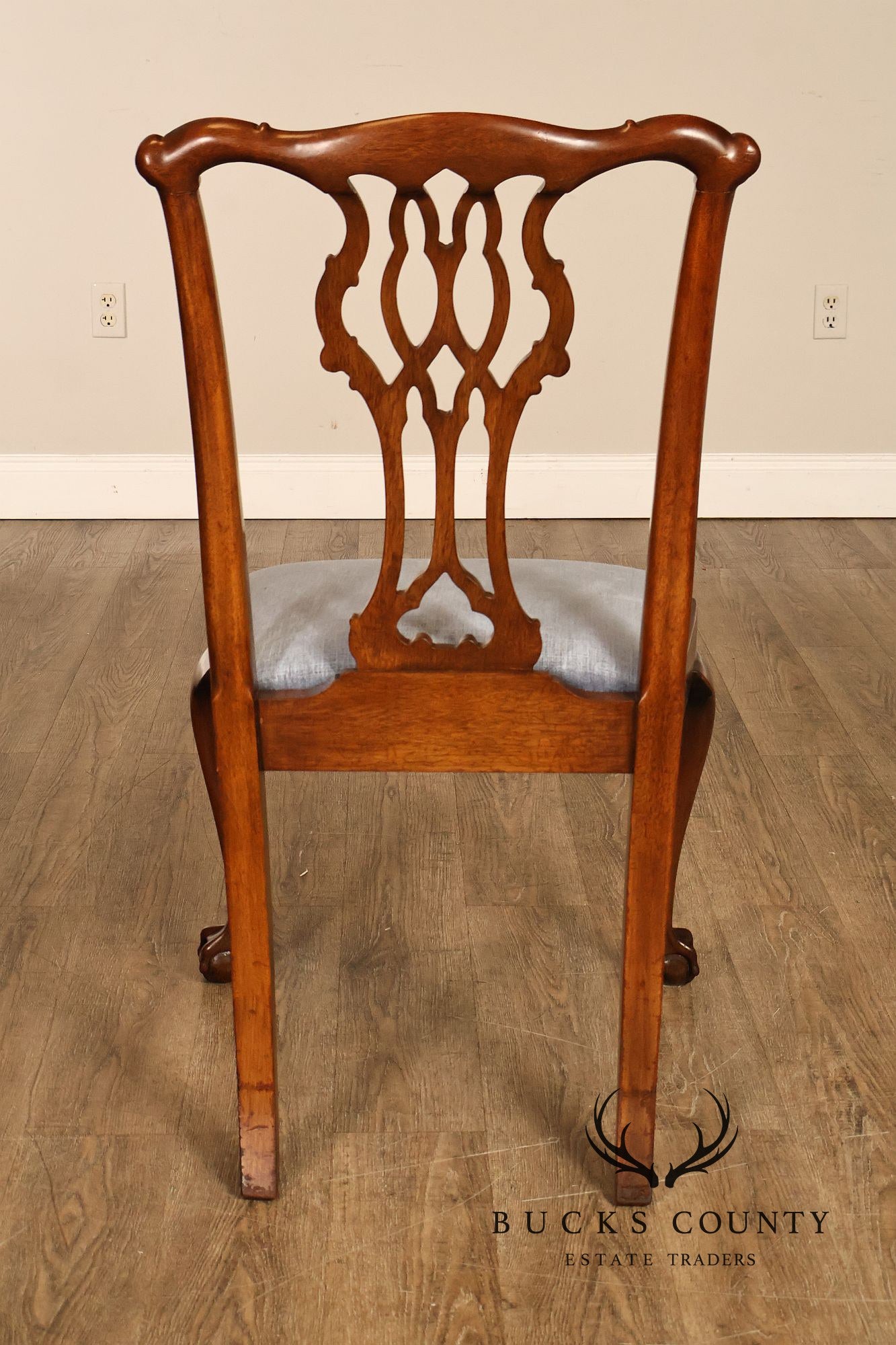 Councill Chippendale Style Vintage Set of Six Mahogany Dining Chairs