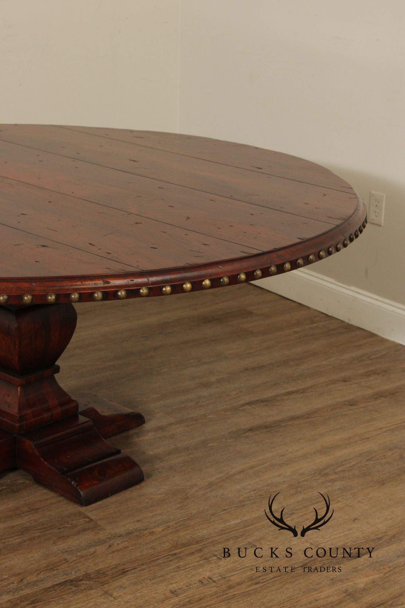 Spanish Revival Style 73" Round Dining Table