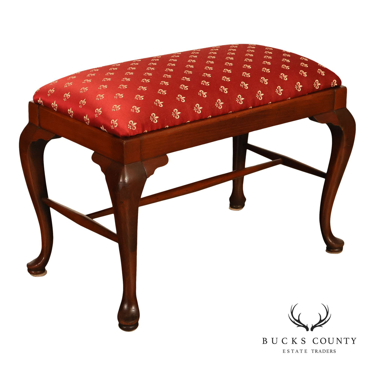 Statesville Chair Company Queen Anne Style Mahogany Bench