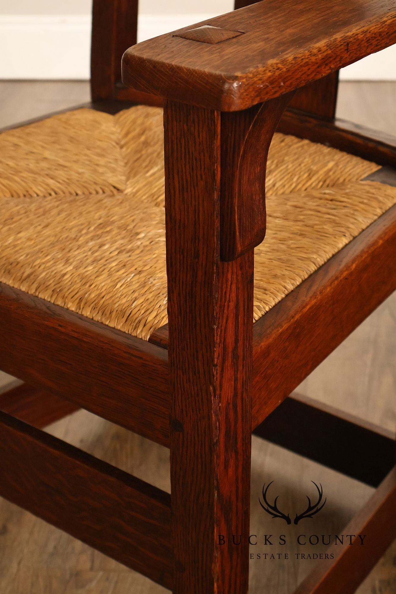 Limbert Antique Mission Oak Arts & Crafts Armchair