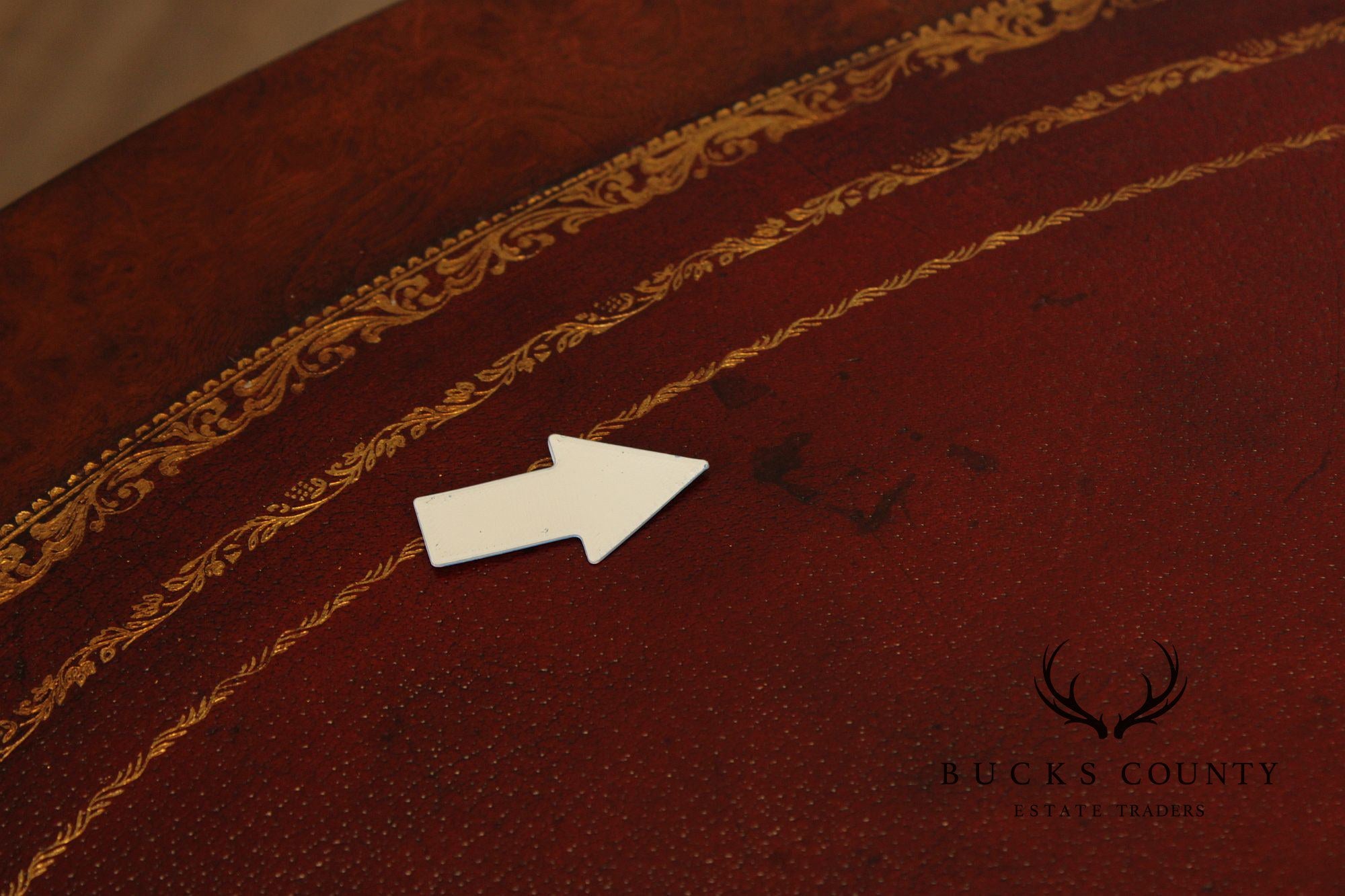 Regency Style Leather Top Walnut Kidney Executive Desk