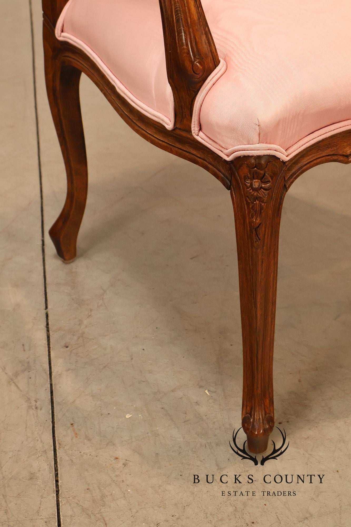 Ethan Allen French Louis XV Style Fauteuil Armchair