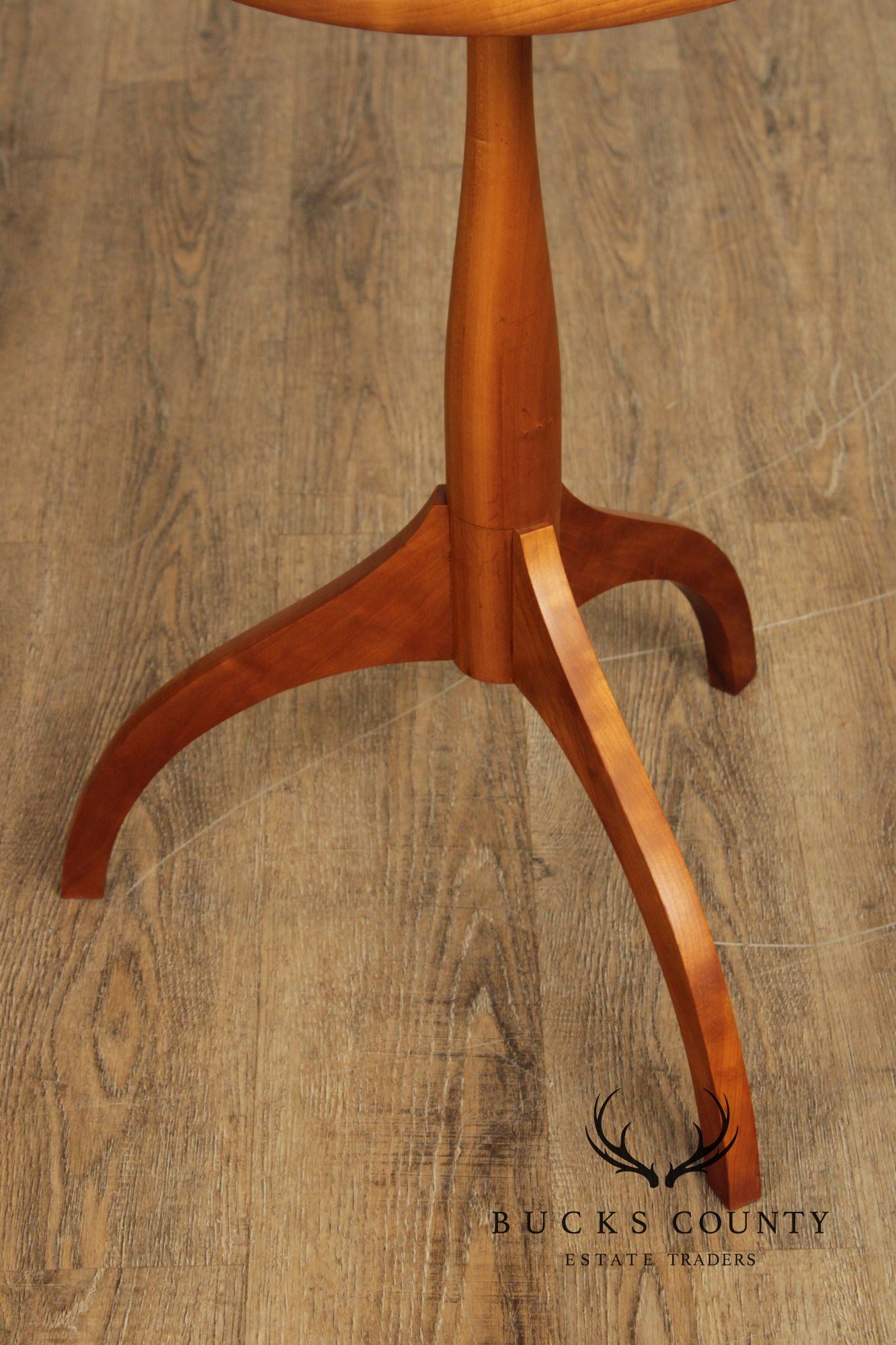 Skaker Style Round Cherry Side Table