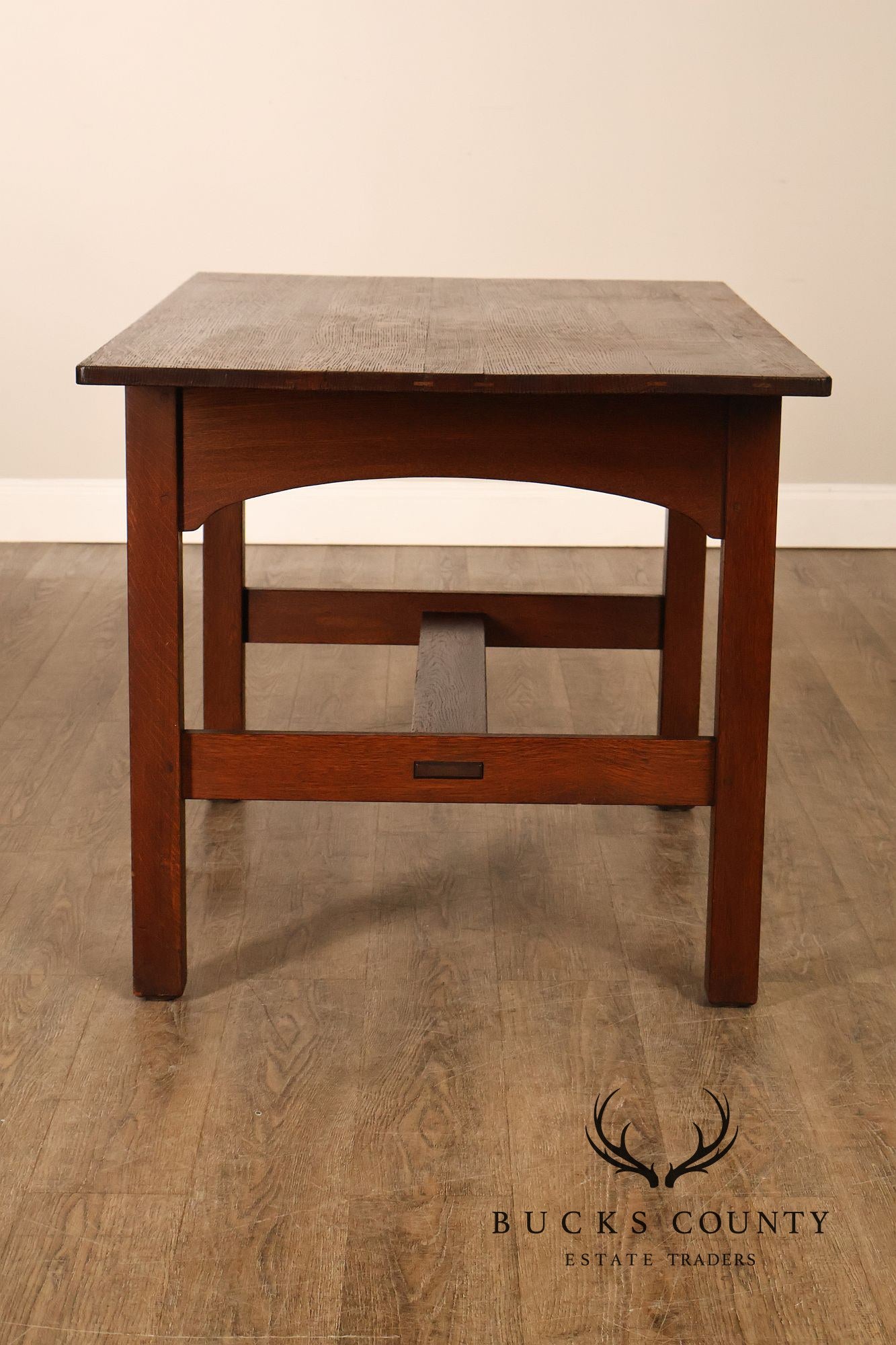 Antique L. & J.G. Stickley Mission Oak Library Table