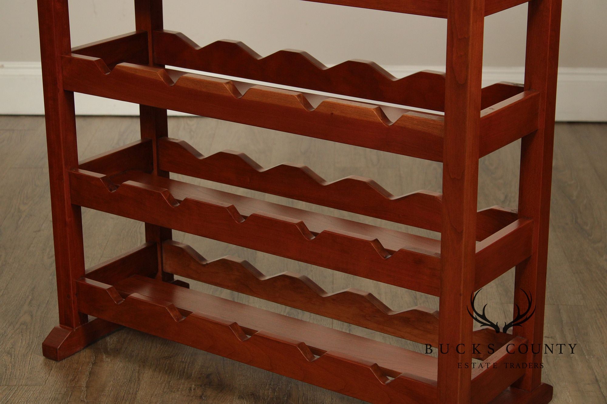 Stickley Mission Collection Cherry Wine Rack With Removable Serving Tray