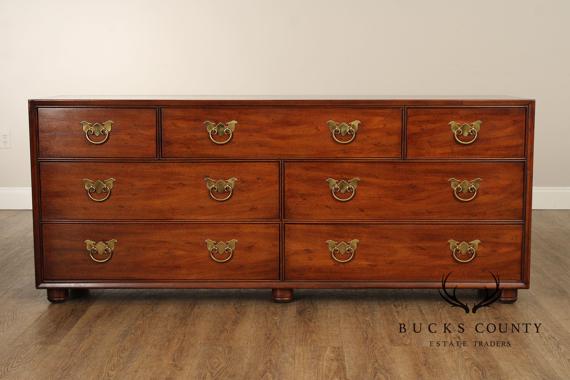 Henredon Asian Influenced Vintage Mahogany Dressers