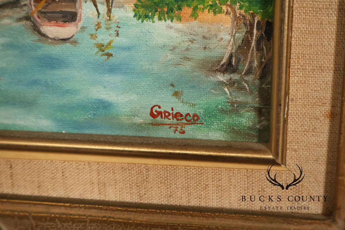 Chris Grieco Caribbean Fishing Scene, 'Marina 2'