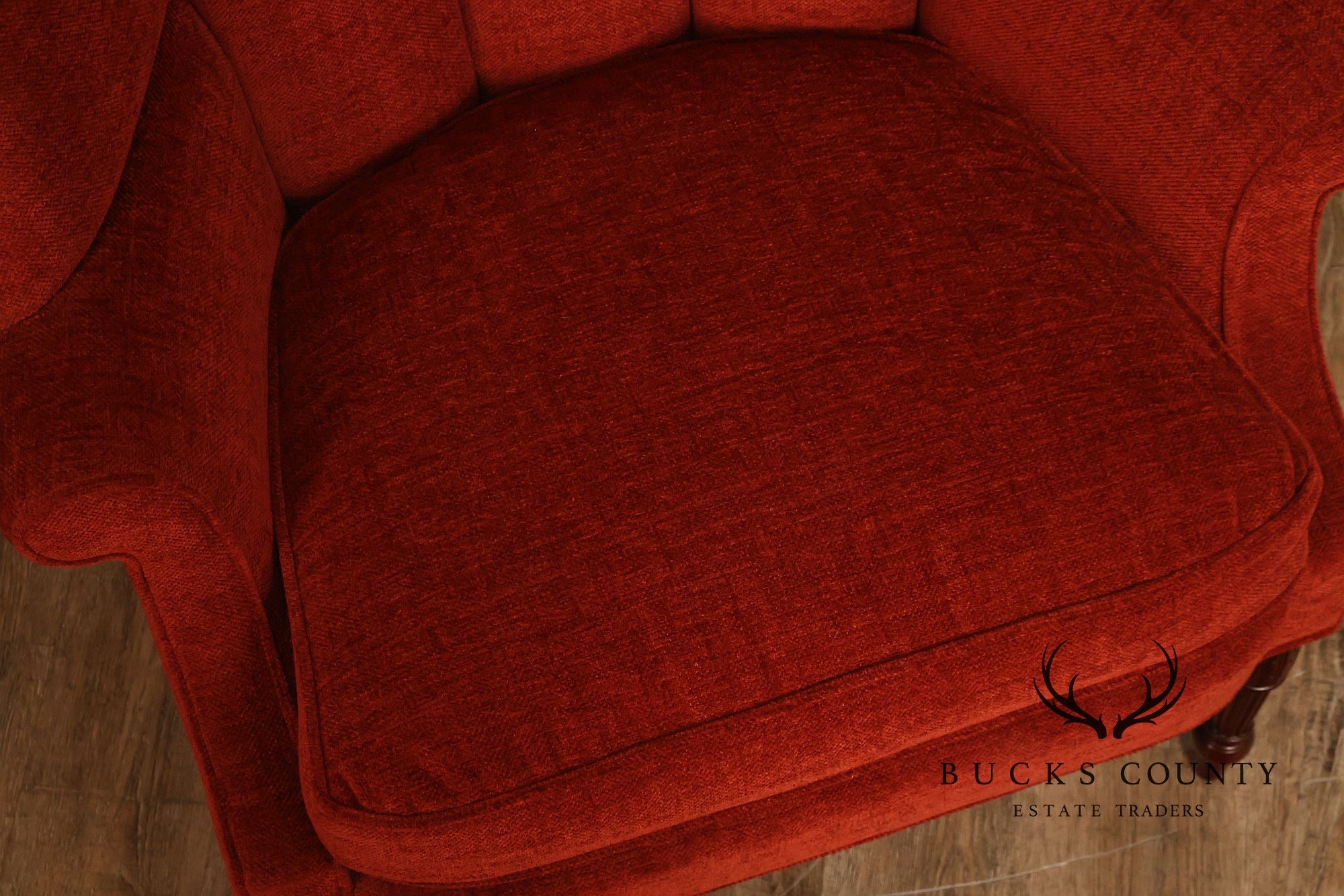 Kindel Grand Rapids Winterthur Collection Mahogany Wing Chair