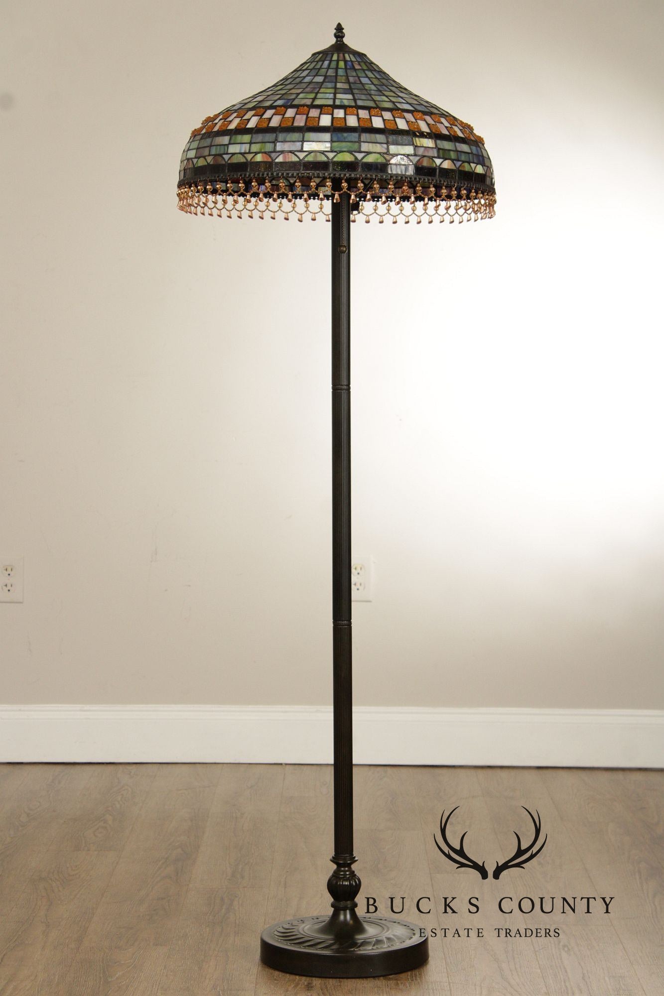 Tiffany Style Art Glass Floor Lamp