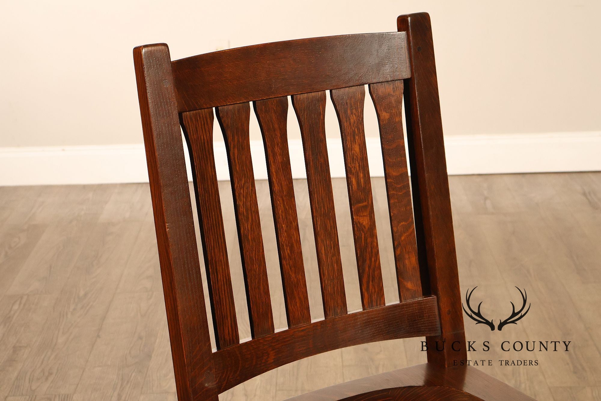 Stickley Mission Collection Set of Six Cottage Oak Dining Chairs