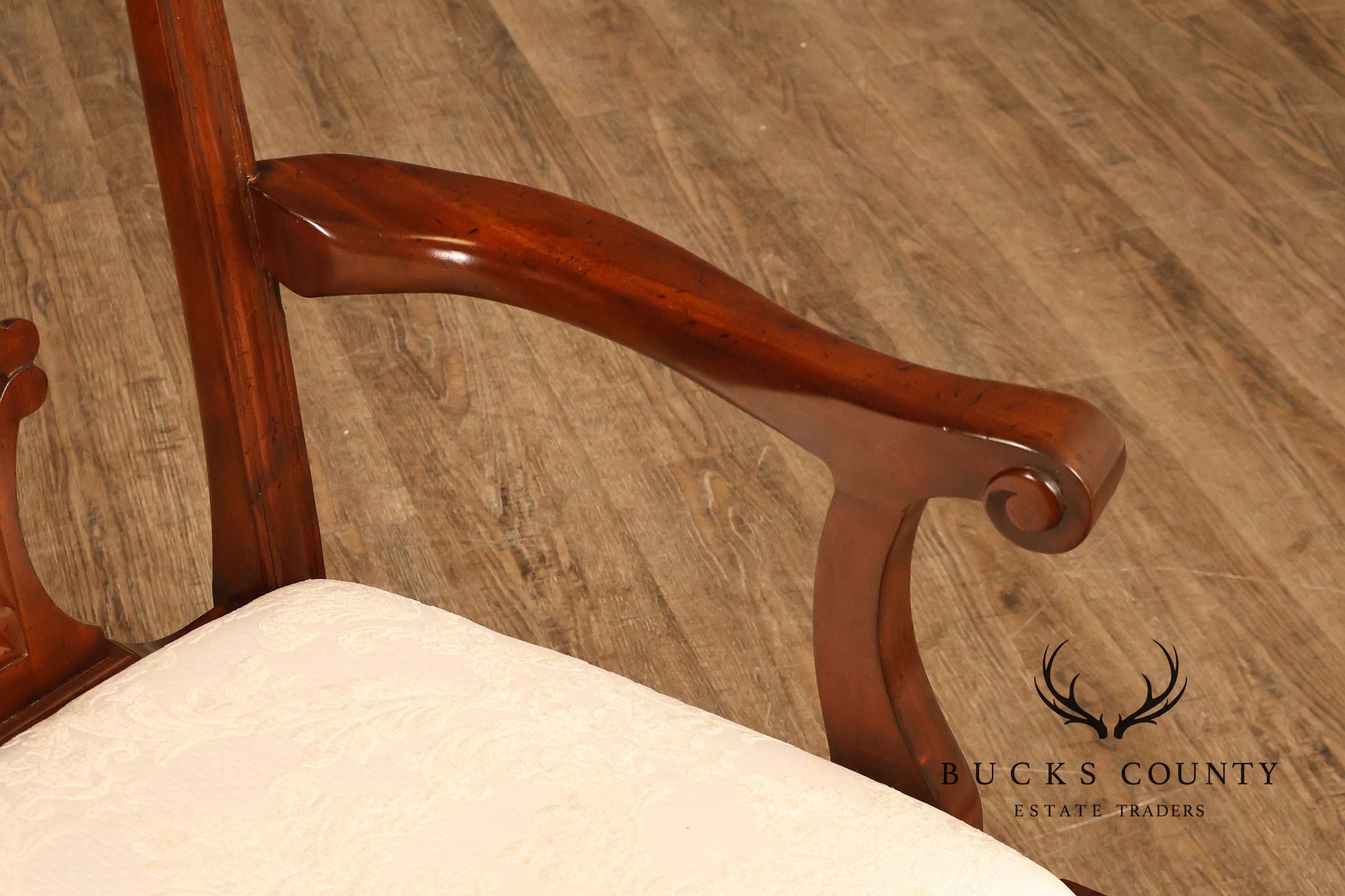 Scarborough House Chippendale Style Pair Of Mahogany Armchairs