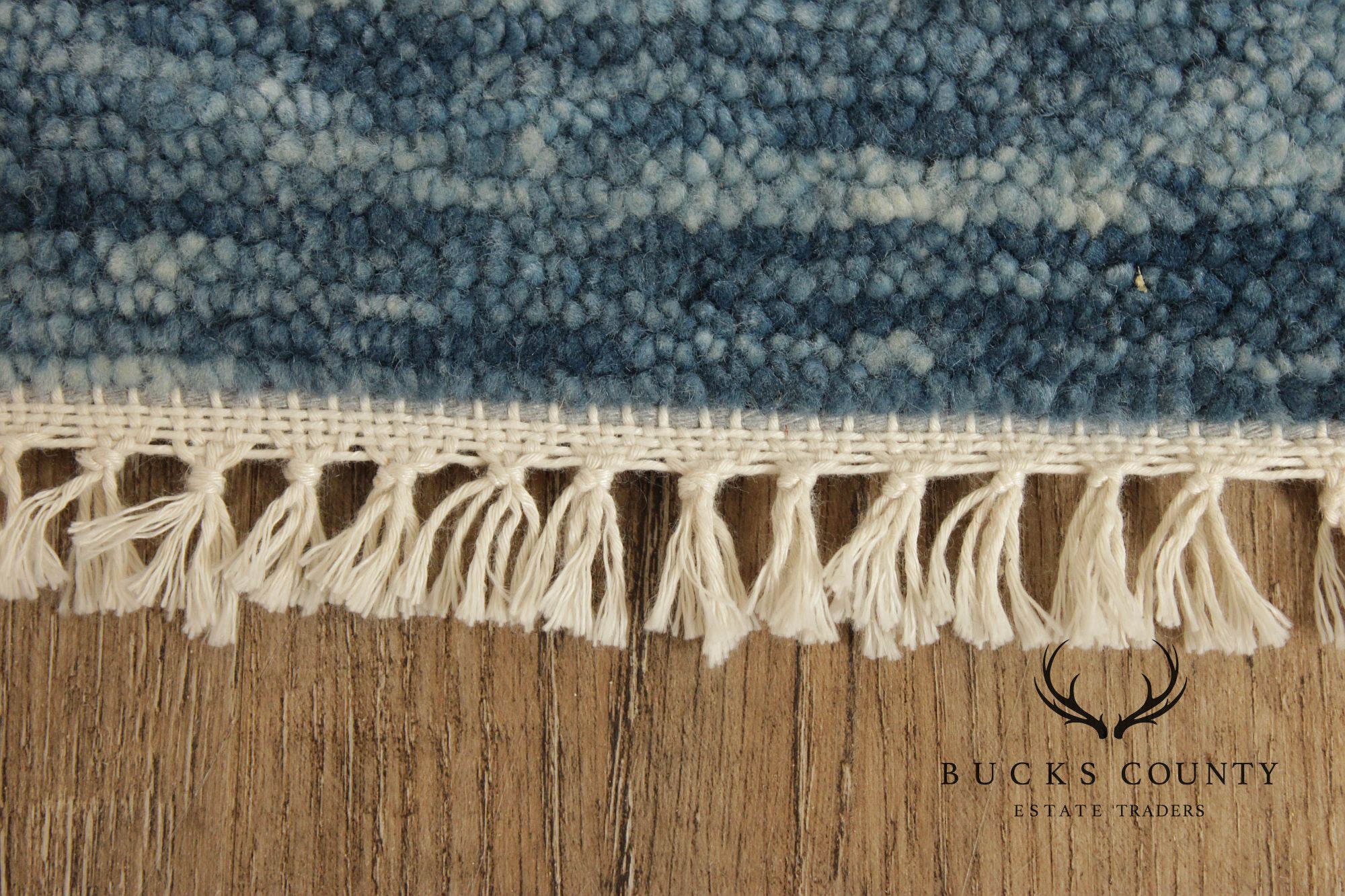 Golden Nile William Morris Style Large Blue And Gold Wool Area Rug