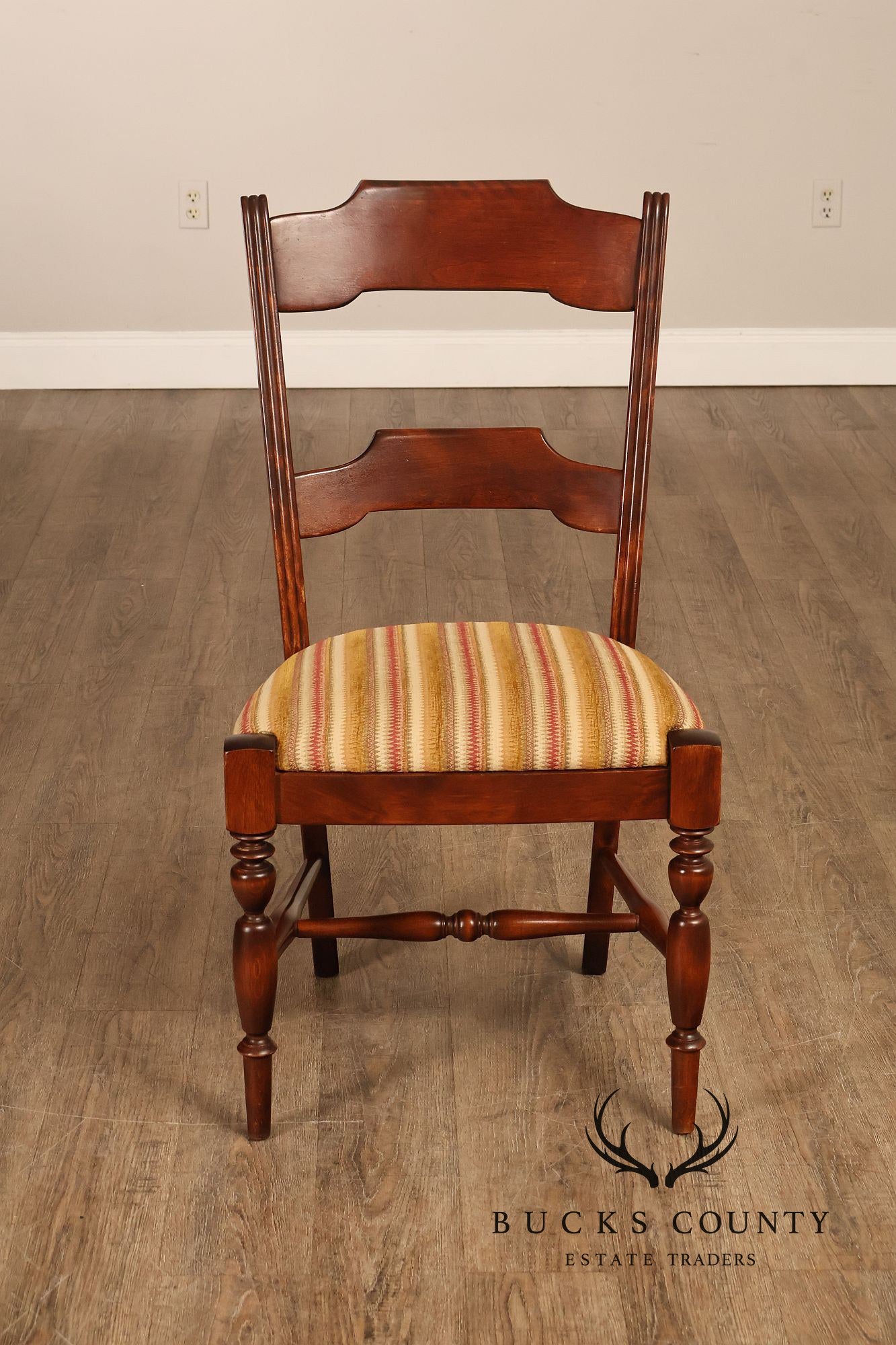 Nichols & Stone Set Of Six Solid Maple Dining Chairs