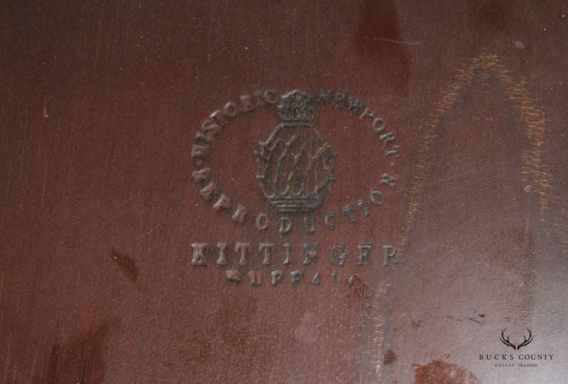 Kittinger Historic Newport Georgian Style Mahogany Round Mahogany Drinks Side Table