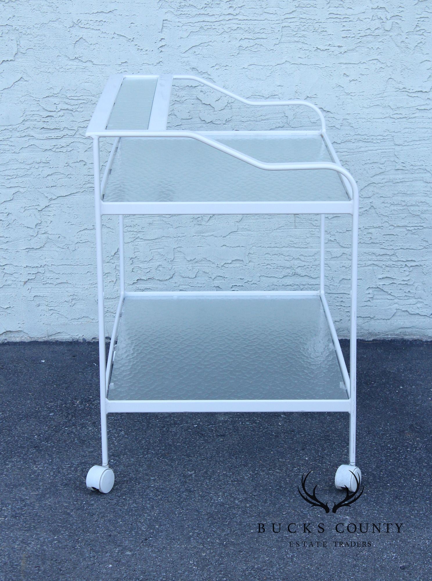 Post Modern Two-Tier Patio Serving Bar Cart