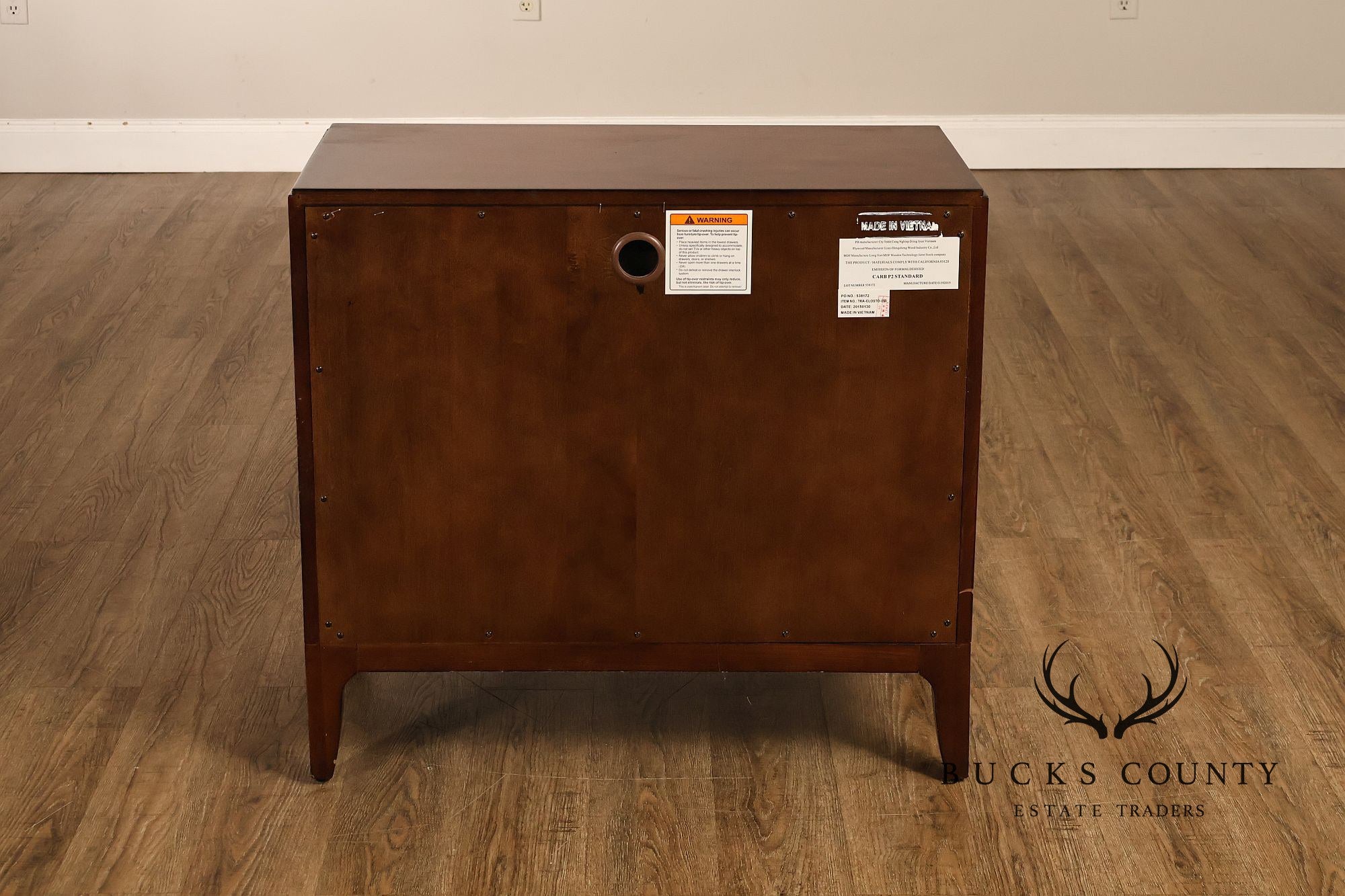 Caracole Art Deco Style Pair of Mahogany Chest Nightstands