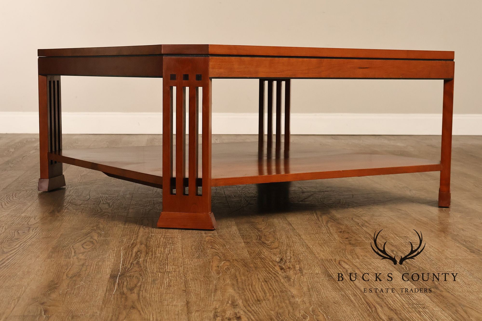 Stickley 21st Century Collection Large Square Cherry Coffee Table
