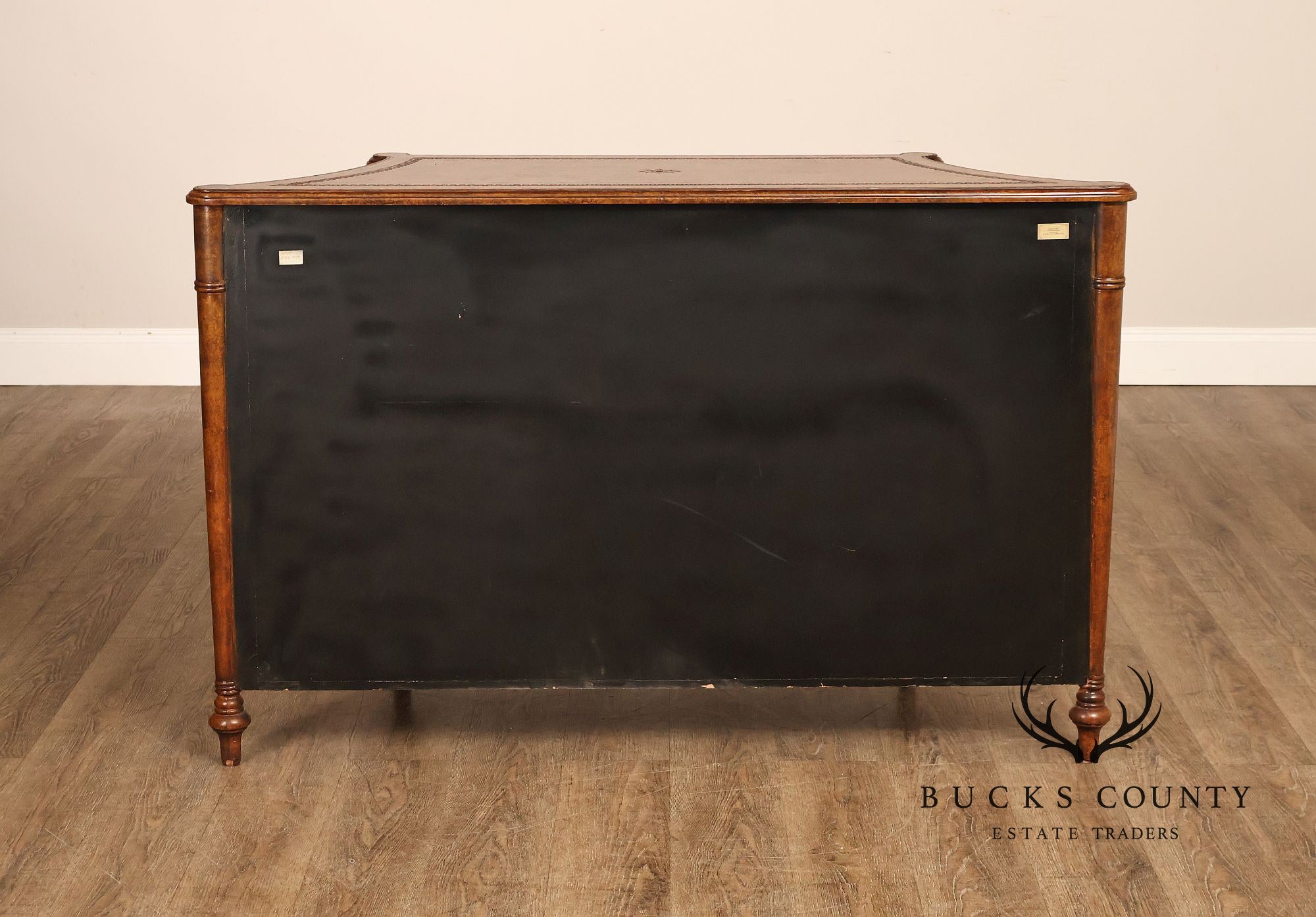 Maitland Smith Leather Wrapped Commode Cabinet