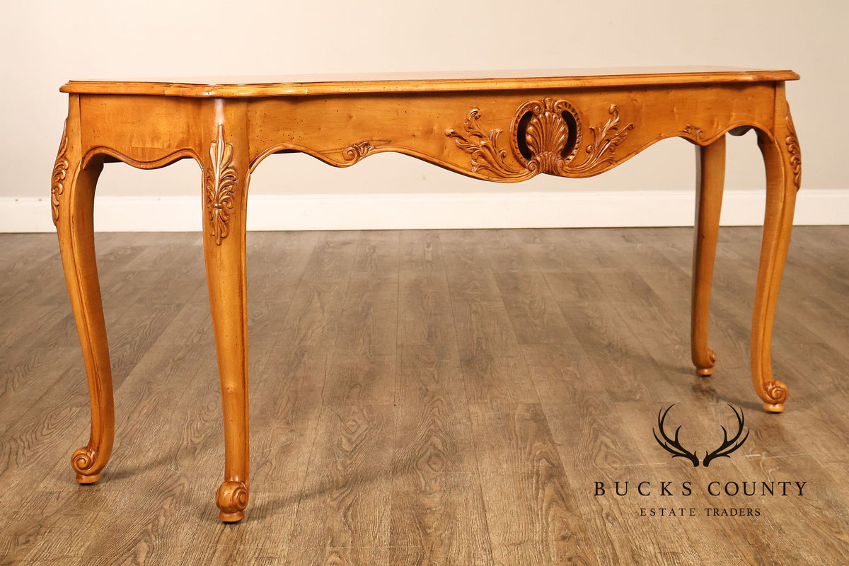 Ethan Allen 'Legacy' Carved Maple Console