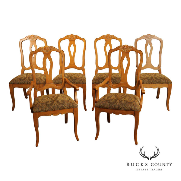 Ethan Allen 'Country French' Set of Six Dining Chairs
