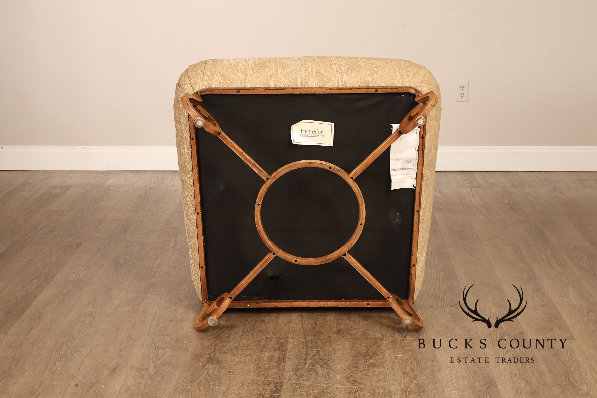 Henredon Upholstered Lounge Chair With Ottoman