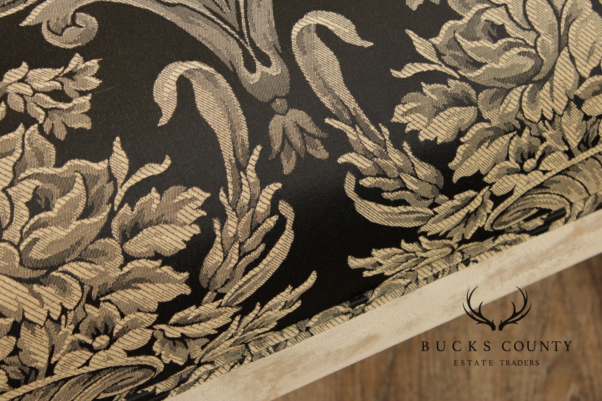 Regency Style Pair Of Painted Fauteuil Armchairs