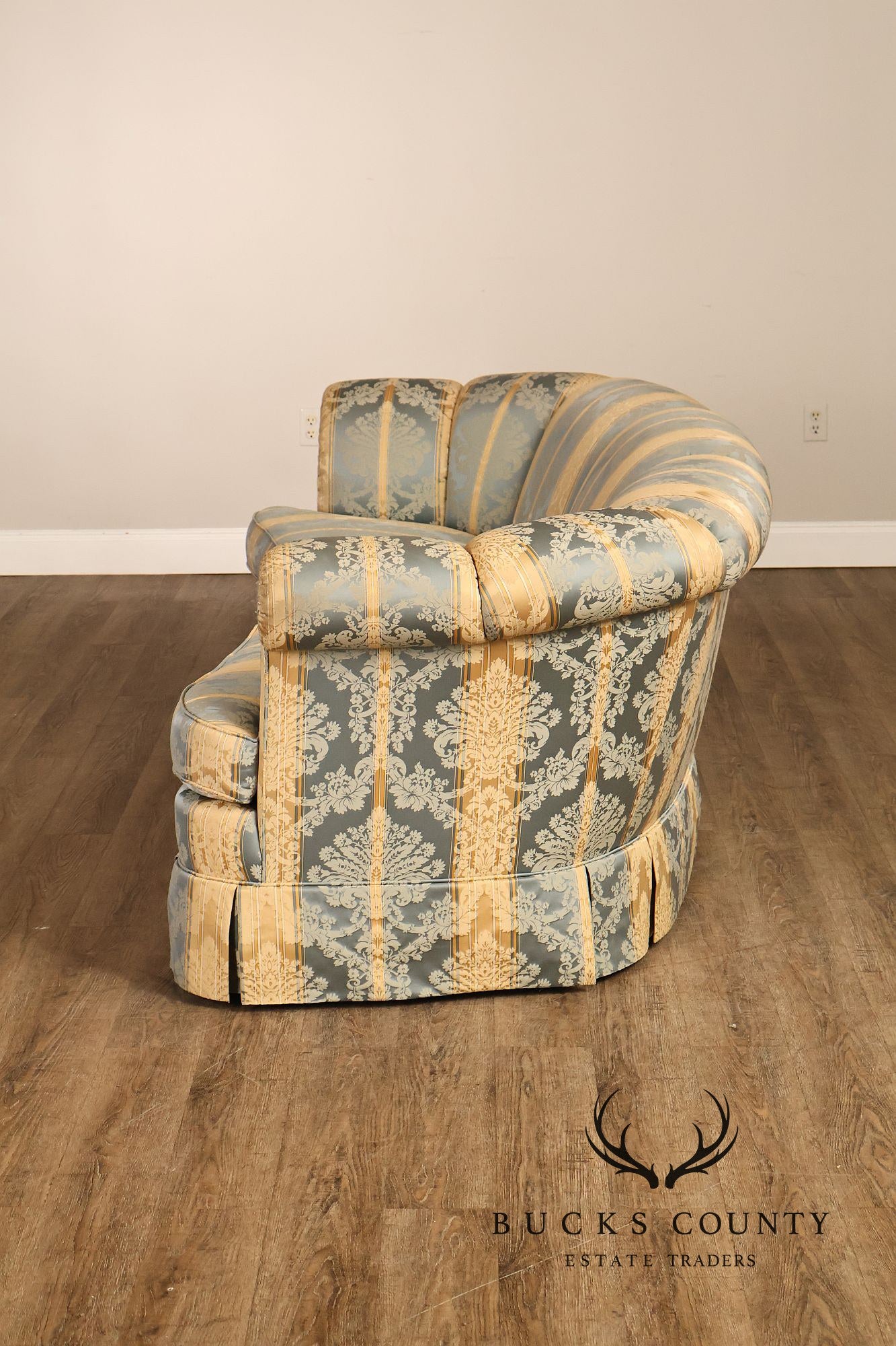 Kindel Custom Upholstered Channel Back Sofa