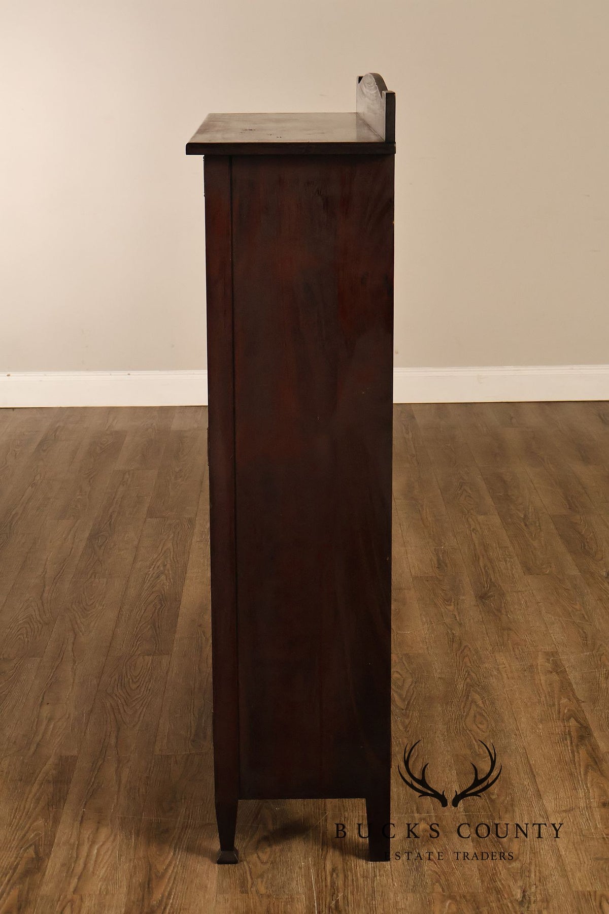 Grand Rapids Arts And Crafts Mahogany Glass Door Bookcase