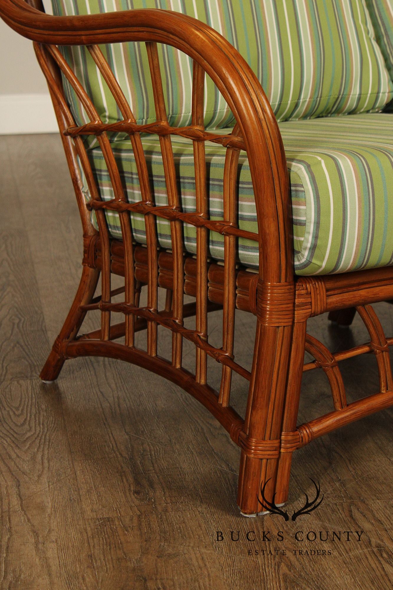 South Sea 'New Kauai' Rattan Loveseat With Sunbrella Cushions