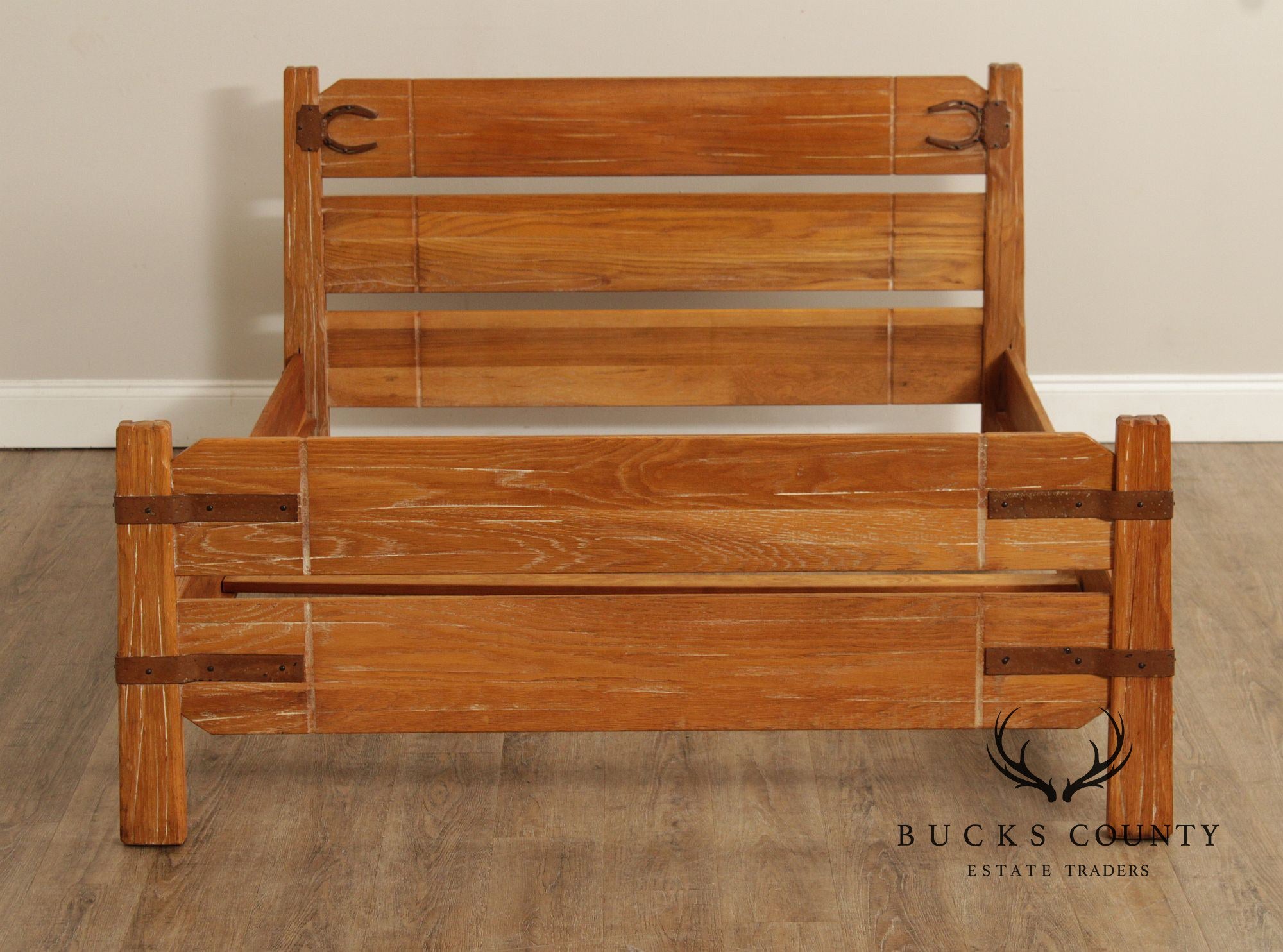 Brandt Ranch Oak Slatted Twin Bed