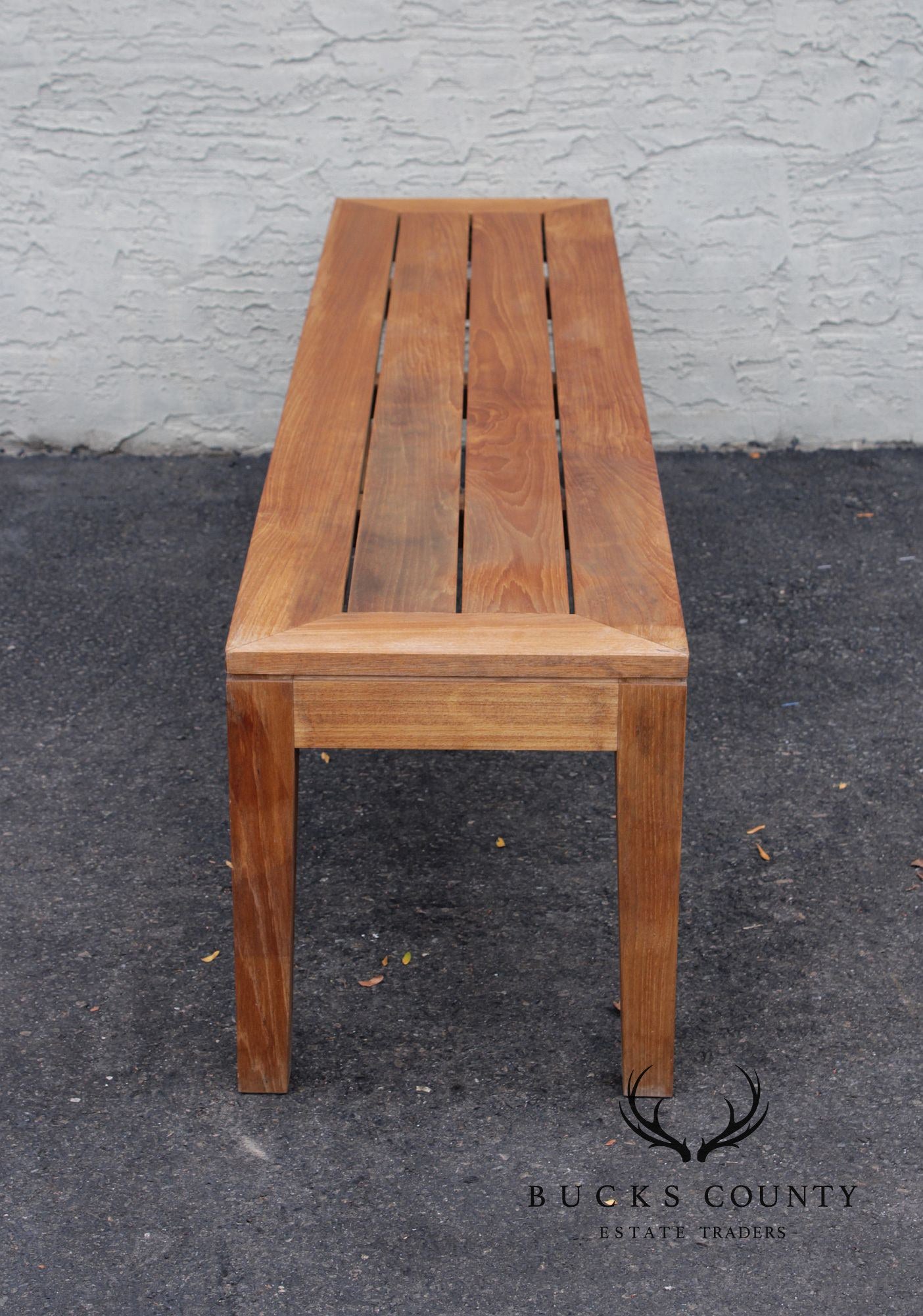 Crate & Barrel Outdoor Teak Bench