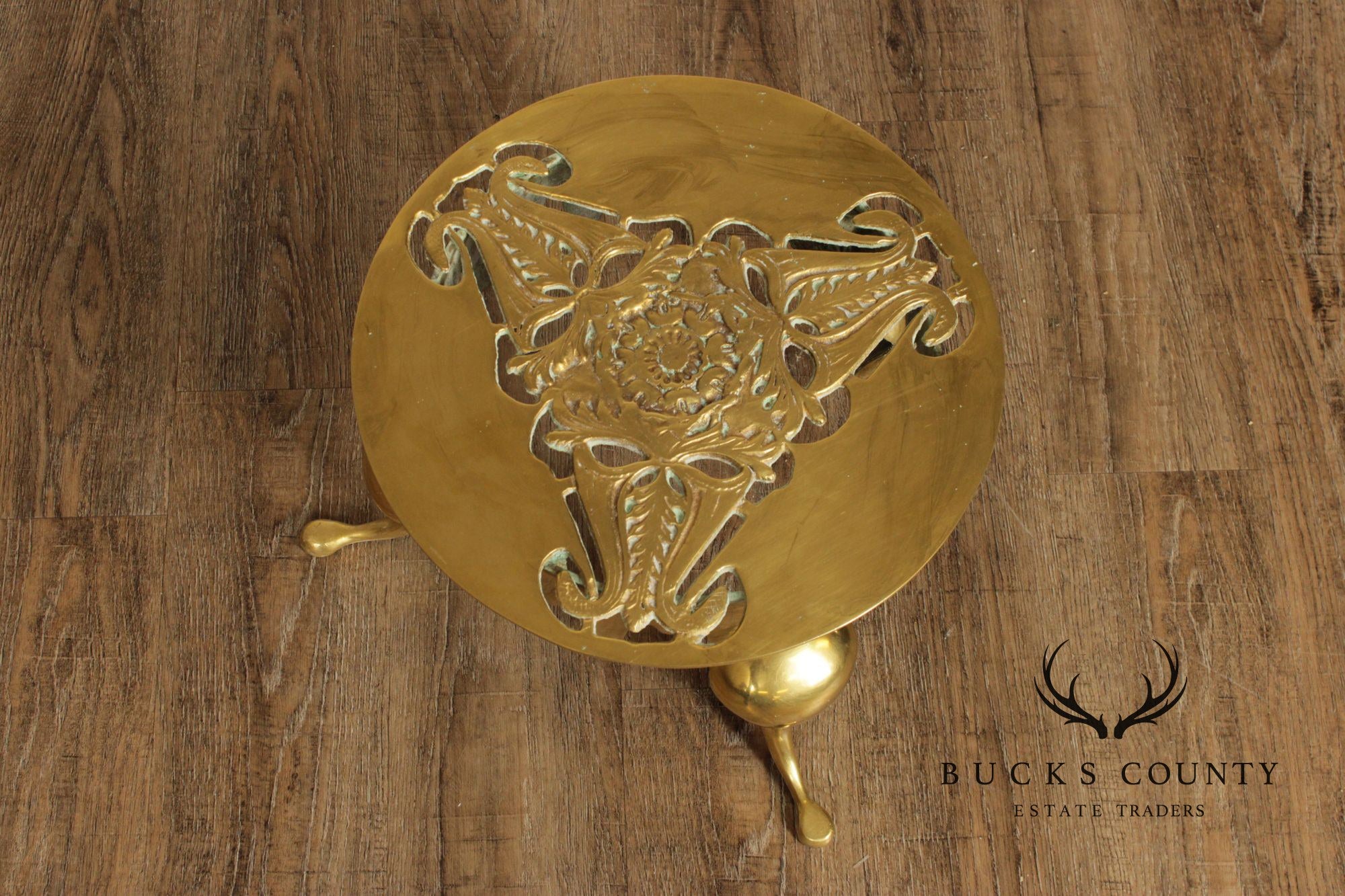 Vintage Brass Kettle Stand
