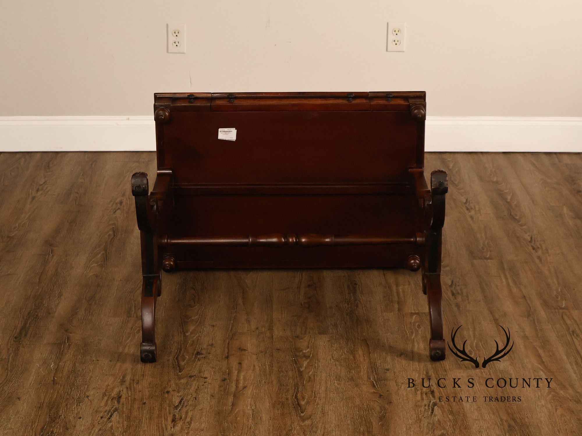 Theodore Alexander Mahogany Burl Wood Game Table