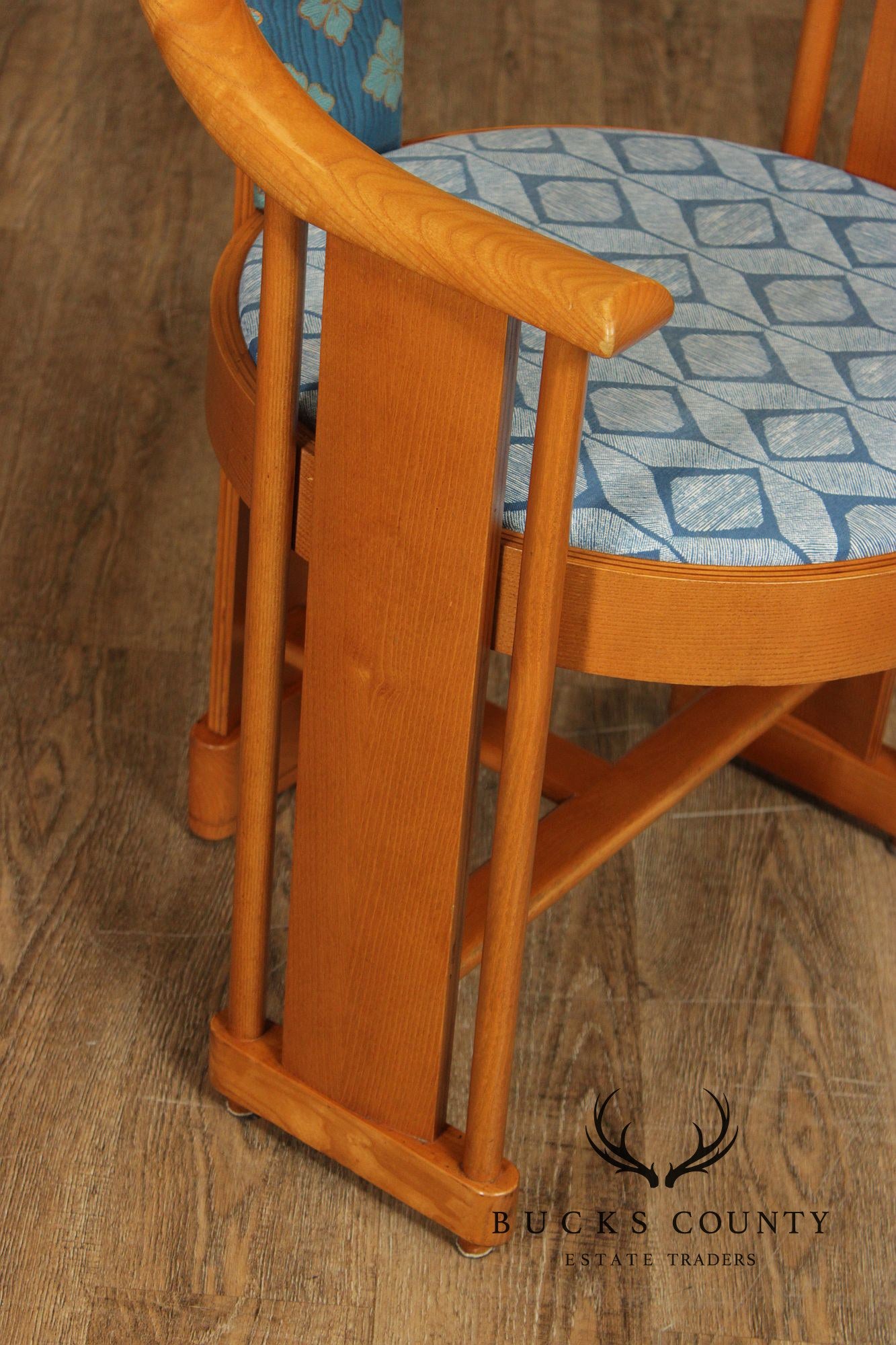 Colber & Trocadero Italian Mid Century Set of Four Armchairs