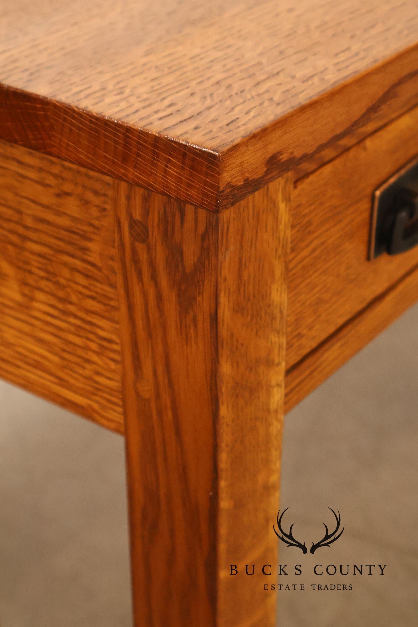 Stickley Mission Collection Oak Spindle Writing Desk