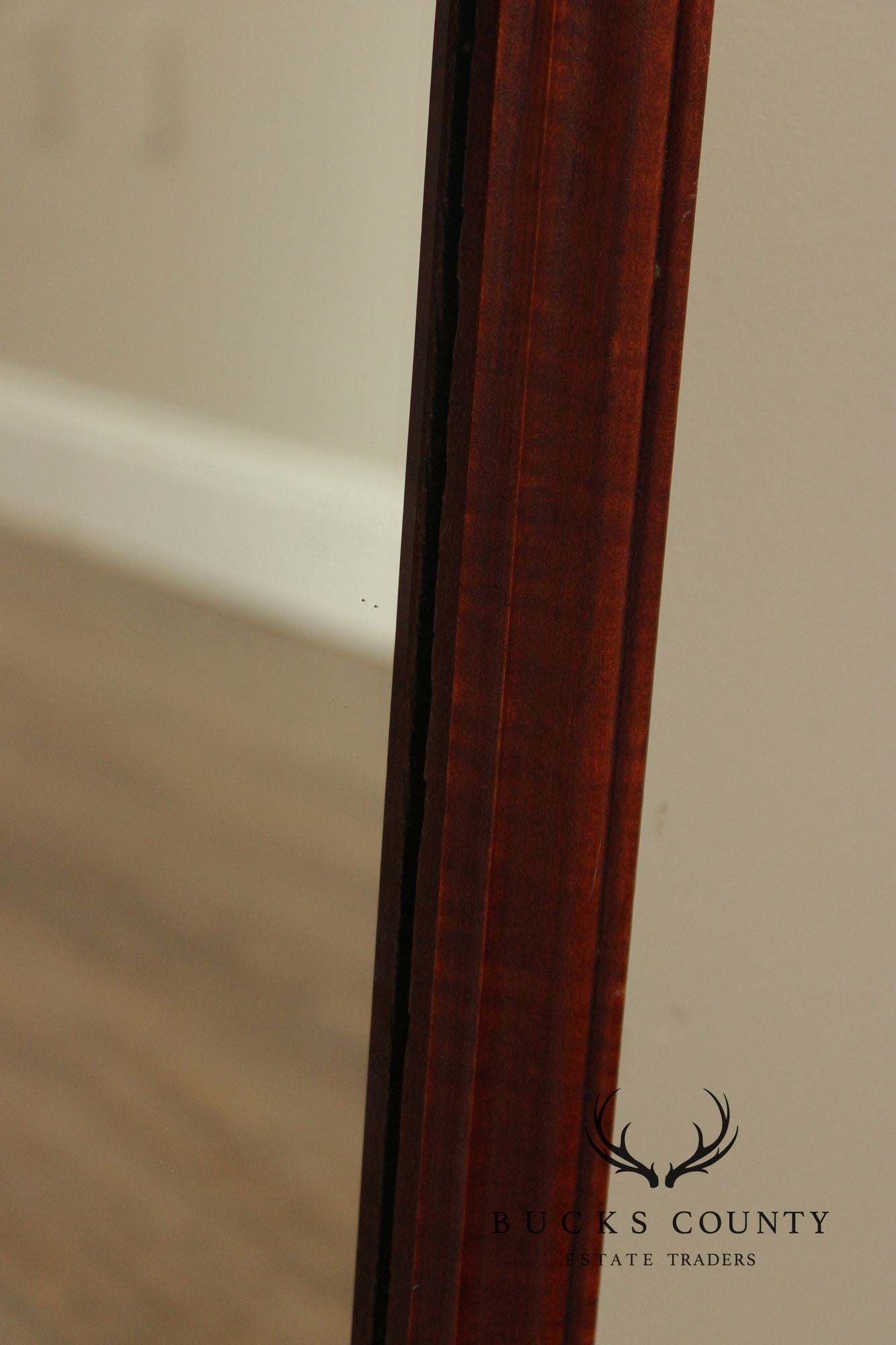 J.L. Treharn Chippendale Style Tiger Maple Wall Mirror