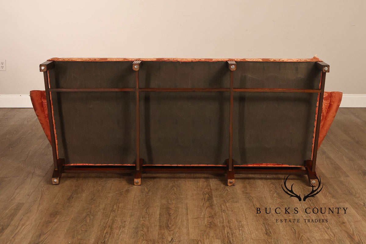 Southwood Chippendale Style Mahogany Camelback Sofa